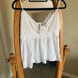 White Peplum Camisole